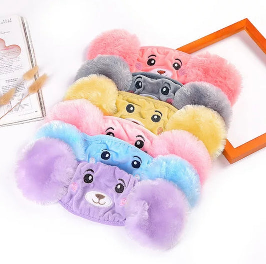 Children Ear Muff Bear Face Mask