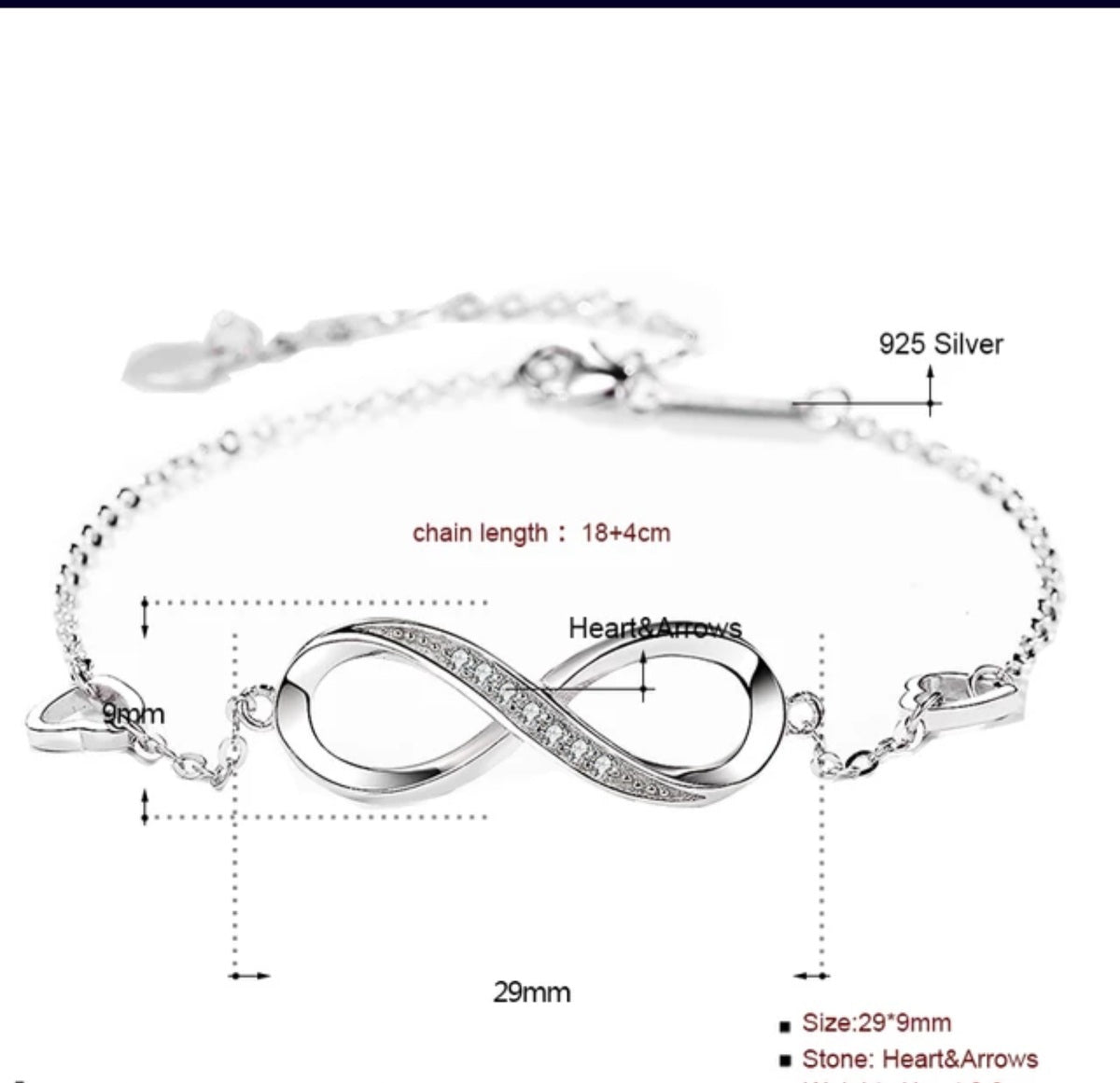 Infinity Endless  Love Bracelet