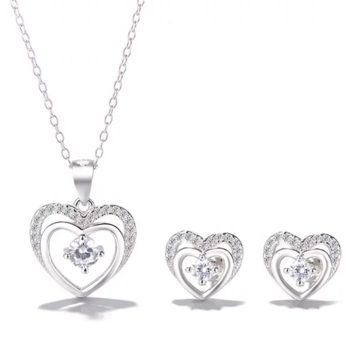 Heart Pendant Set