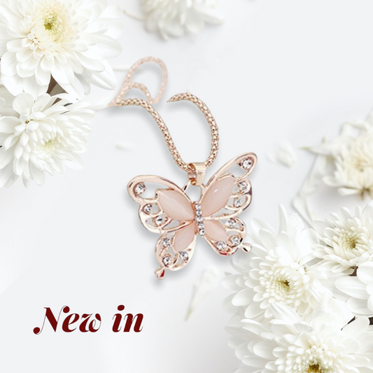 Rose Gold Butterfly Necklace