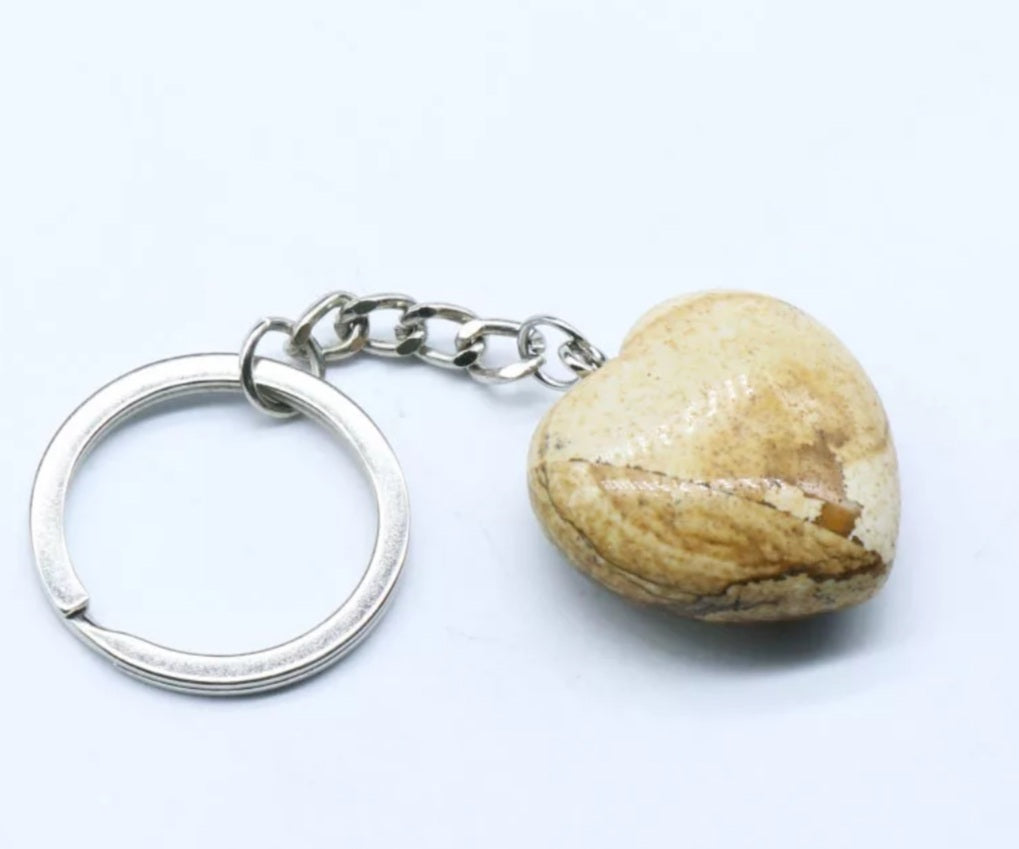 Healing Natural Stones Keychain